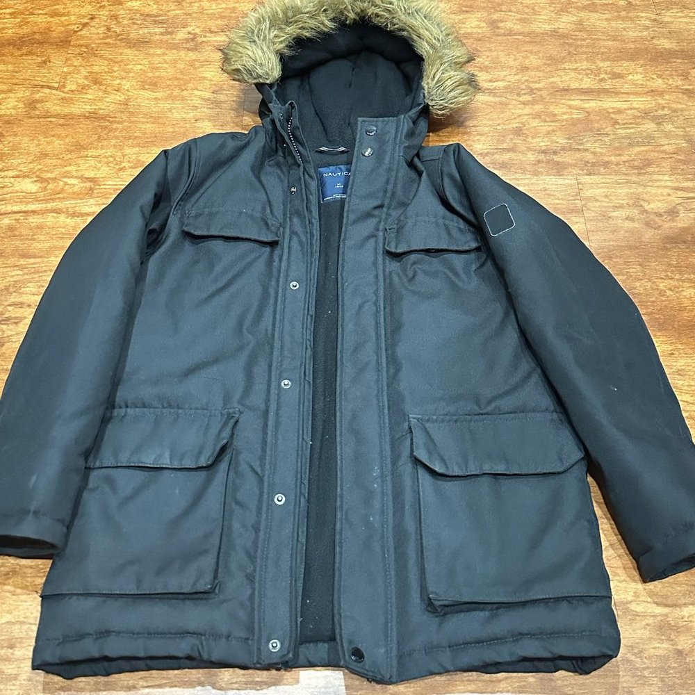 Nautica Winter Essential: Classic Black Coat for Timeless Style & Cozy Warmth!